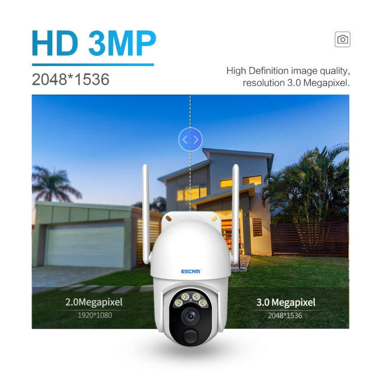 Telecamera IP ESCAM QF103 3MP con pannello solare