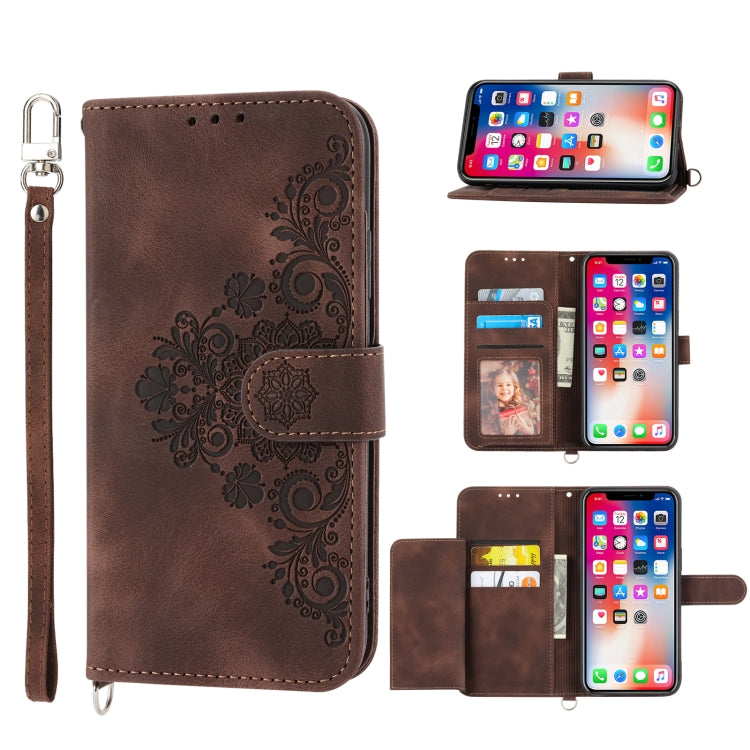 Custodia per telefono in pelle con portafoglio in rilievo con fiori al tatto, For Samsung Galaxy A22 5G JP Version, For Samsung Galaxy A22 4G, For Samsung Galaxy A12 5G/M12, For Samsung Galaxy A14 5G