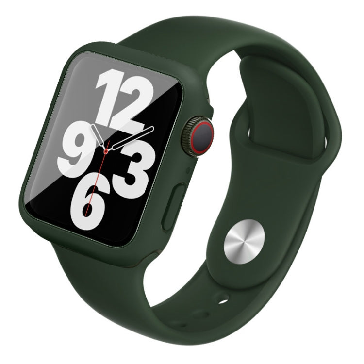 Imak Silicone Watch Band PC Frame con pellicola in vetro temperato, For Apple Watch SE 2022 40mm, For Apple Watch SE 2022 44mm