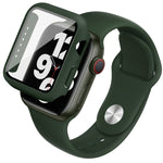 Imak Silicone Watch Band PC Frame con pellicola in vetro temperato, For Apple Watch SE 2022 40mm, For Apple Watch SE 2022 44mm