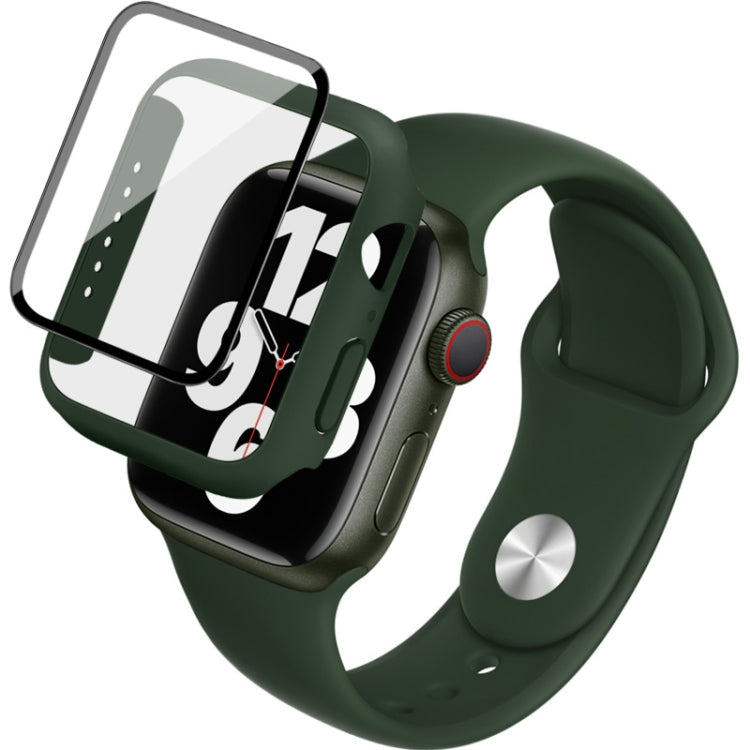 Imak Silicone Watch Band PC Frame con pellicola in vetro temperato, For Apple Watch SE 2022 40mm, For Apple Watch SE 2022 44mm