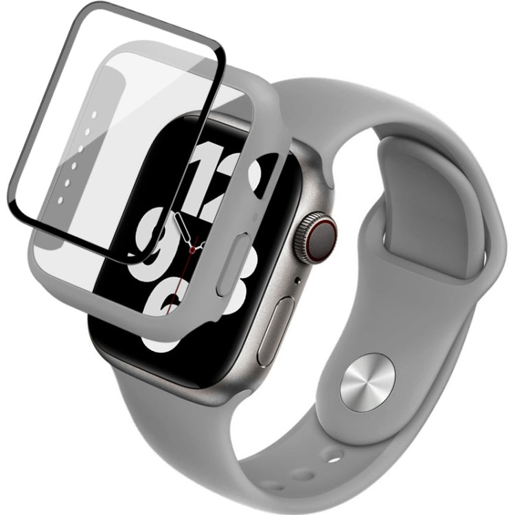 Imak Silicone Watch Band PC Frame con pellicola in vetro temperato, For Apple Watch SE 2022 40mm, For Apple Watch SE 2022 44mm