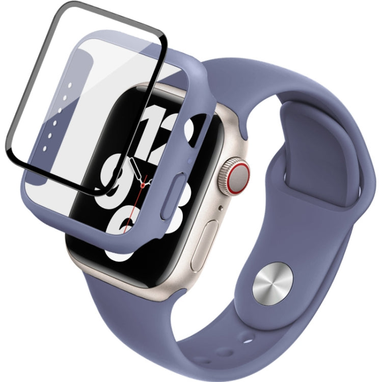 Imak Silicone Watch Band PC Frame con pellicola in vetro temperato, For Apple Watch SE 2022 40mm, For Apple Watch SE 2022 44mm