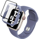 Imak Silicone Watch Band PC Frame con pellicola in vetro temperato, For Apple Watch SE 2022 40mm, For Apple Watch SE 2022 44mm