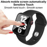 Imak Silicone Watch Band PC Frame con pellicola in vetro temperato, For Apple Watch SE 2022 40mm, For Apple Watch SE 2022 44mm