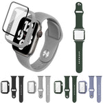 Imak Silicone Watch Band PC Frame con pellicola in vetro temperato, For Apple Watch SE 2022 40mm, For Apple Watch SE 2022 44mm