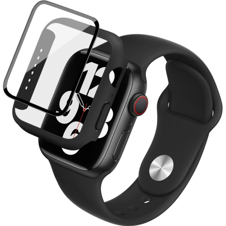 Imak Silicone Watch Band PC Frame con pellicola in vetro temperato, For Apple Watch SE 2022 40mm, For Apple Watch SE 2022 44mm