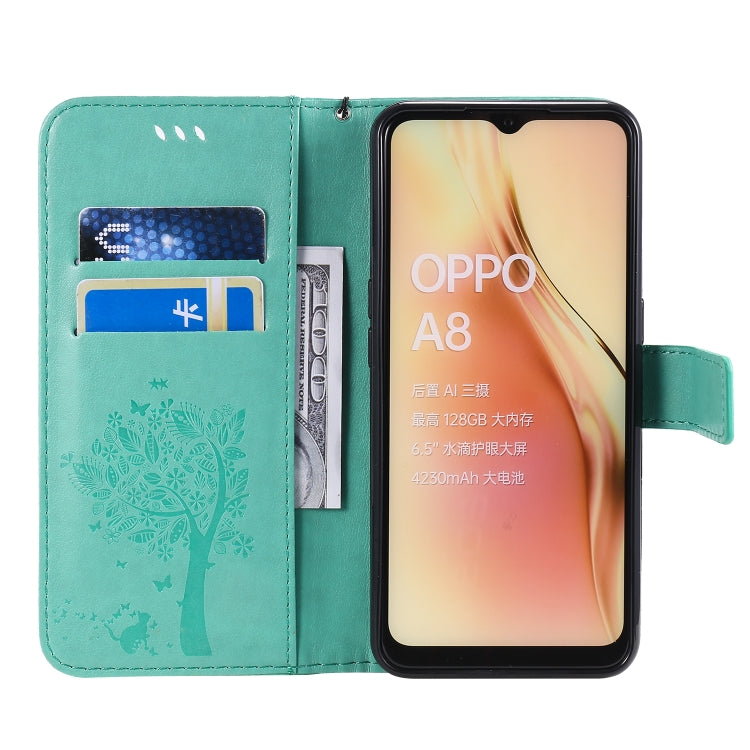 Custodia portafoglio in pelle sintetica per OPPO A8