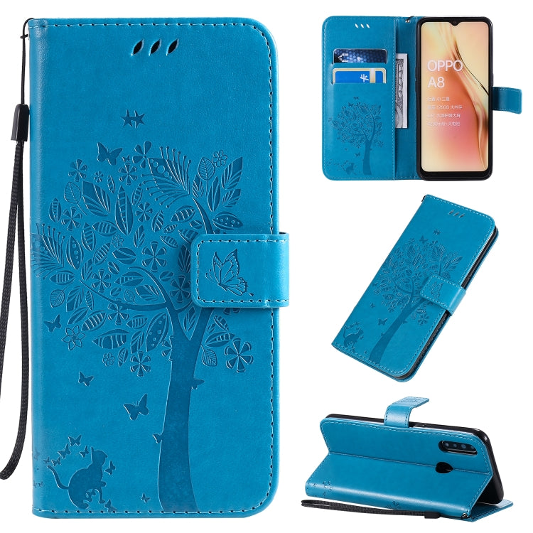 Custodia portafoglio in pelle sintetica per OPPO A8