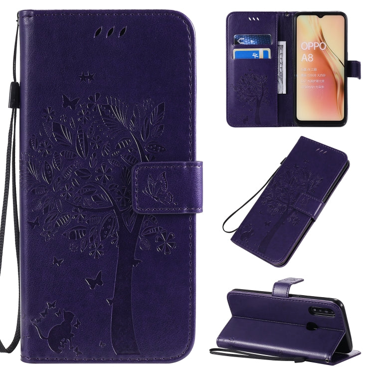 Custodia portafoglio in pelle sintetica per OPPO A8