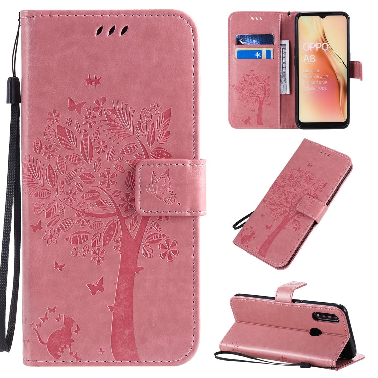 Custodia portafoglio in pelle sintetica per OPPO A8