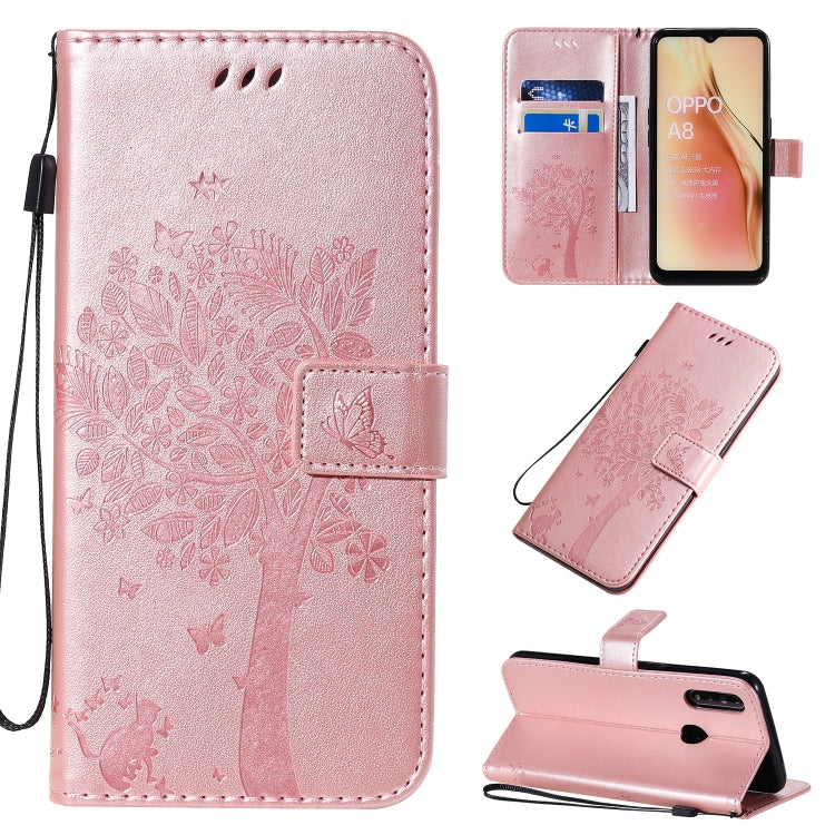 Custodia portafoglio in pelle sintetica per OPPO A8