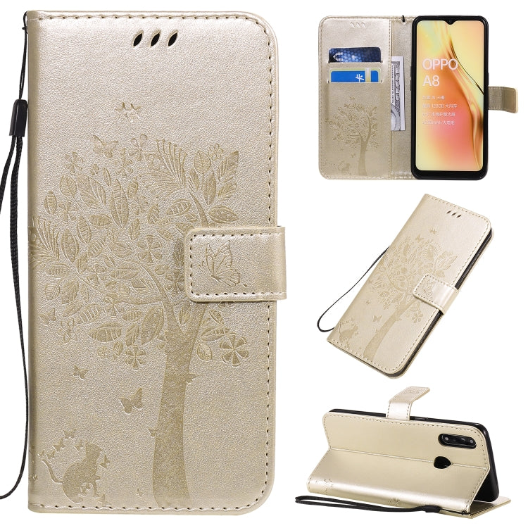 Custodia portafoglio in pelle sintetica per OPPO A8
