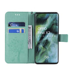 Custodia portafoglio in pelle sintetica per OPPO Find X2