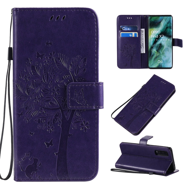 Custodia portafoglio in pelle sintetica per OPPO Find X2