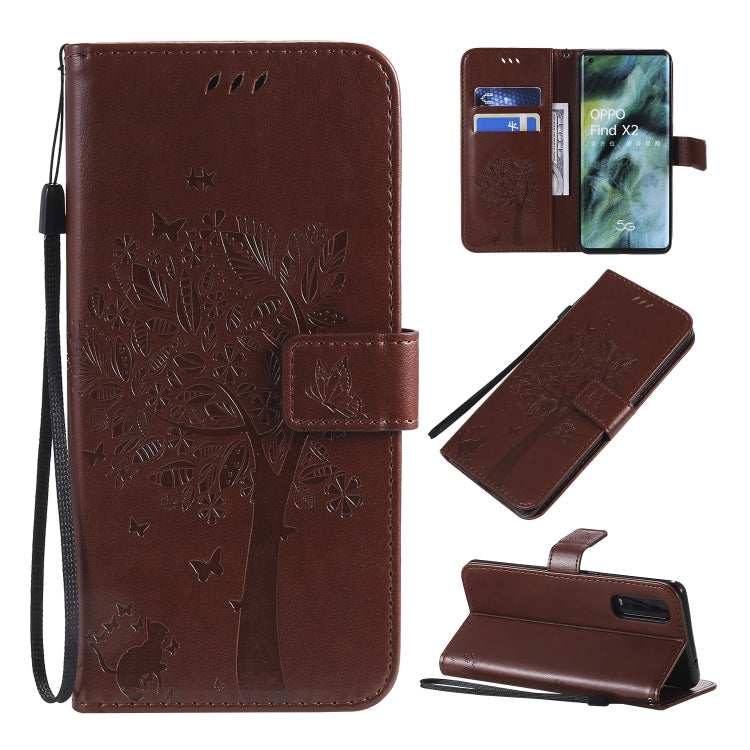 Custodia portafoglio in pelle sintetica per OPPO Find X2