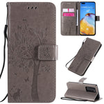 Custodia portafoglio in pelle sintetica per Huawei P40 Pro