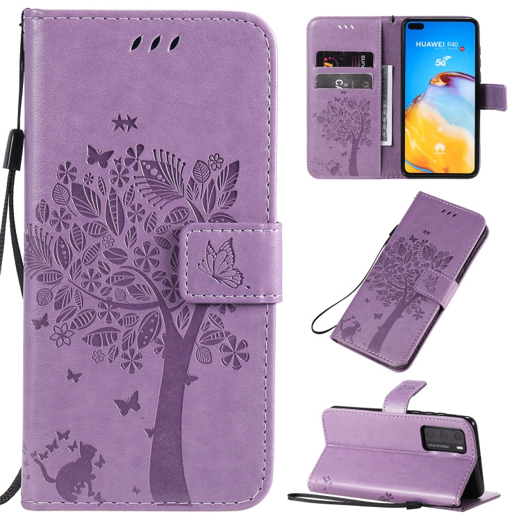 Custodia portafoglio in pelle sintetica per Huawei P40 Pro