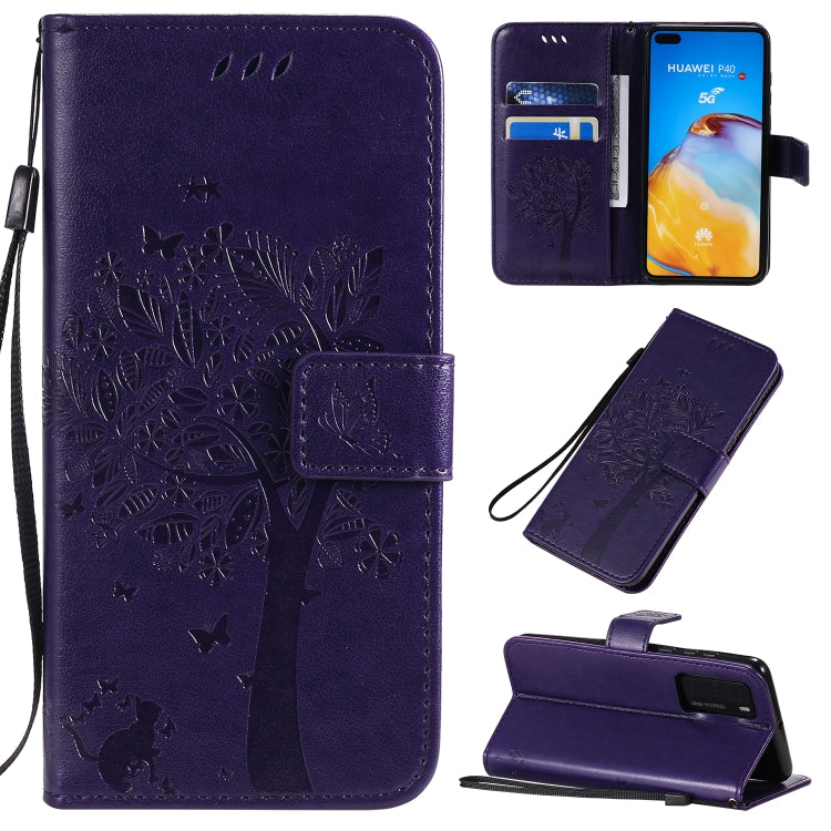 Custodia portafoglio in pelle sintetica per Huawei P40 Pro