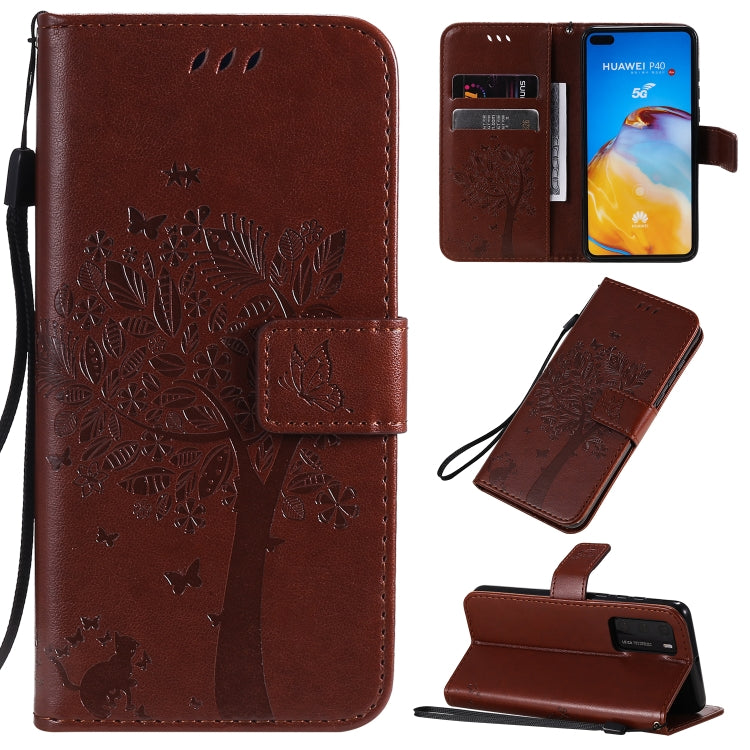 Custodia portafoglio in pelle sintetica per Huawei P40 Pro