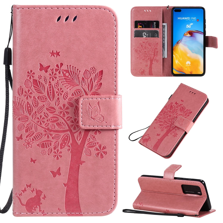 Custodia portafoglio in pelle sintetica per Huawei P40 Pro
