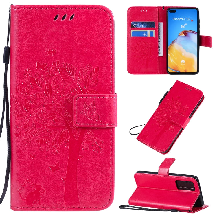 Custodia portafoglio in pelle sintetica per Huawei P40 Pro