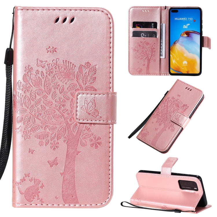 Custodia portafoglio in pelle sintetica per Huawei P40 Pro
