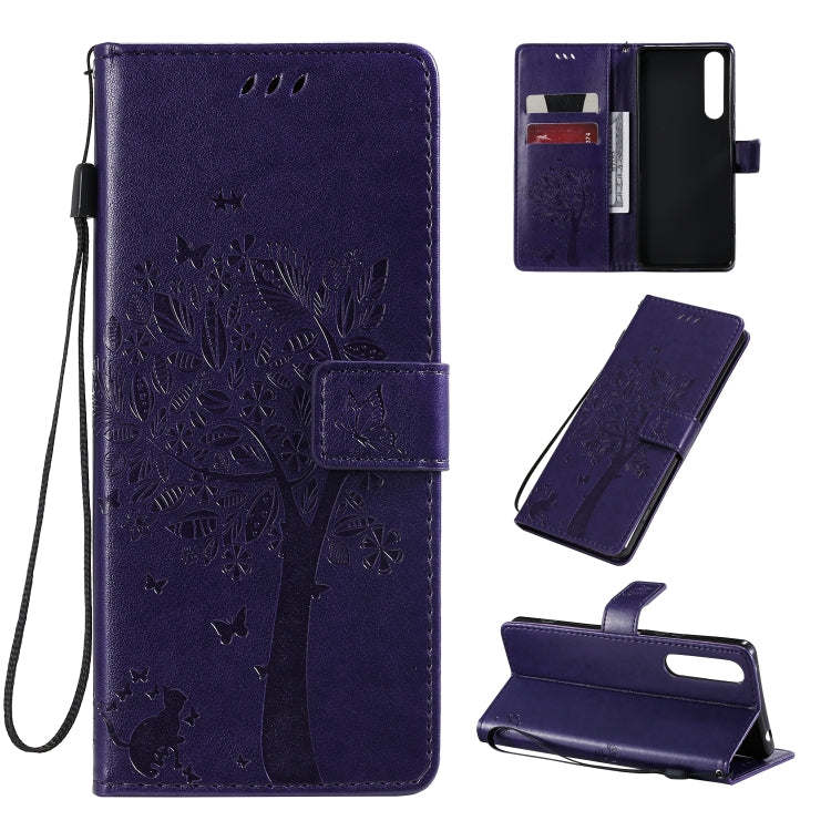Custodia portafoglio in pelle sintetica per Sony Xperia 1 II
