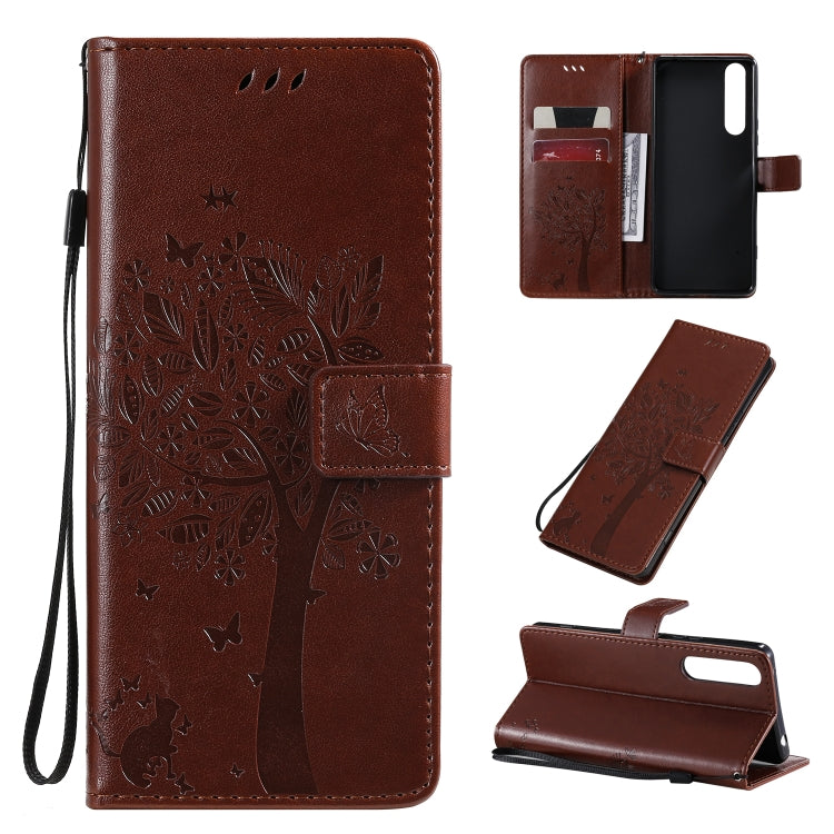 Custodia portafoglio in pelle sintetica per Sony Xperia 1 II