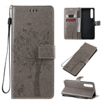 Custodia portafoglio in pelle sintetica per Sony Xperia 1 II