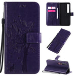 Custodia portafoglio in pelle sintetica per Sony Xperia 1 II