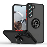 Q Shadow I Ring Kickstand Custodia per telefono ibrida per PC e TPU, For Samsung Galaxy S23 5G, For Samsung Galaxy S23+ 5G