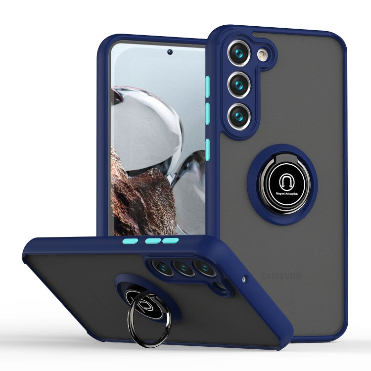 Q Shadow I Ring Kickstand Custodia per telefono ibrida per PC e TPU, For Samsung Galaxy S23 5G, For Samsung Galaxy S23+ 5G
