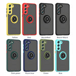 Q Shadow I Ring Kickstand Custodia per telefono ibrida per PC e TPU, For Samsung Galaxy S23 5G, For Samsung Galaxy S23+ 5G