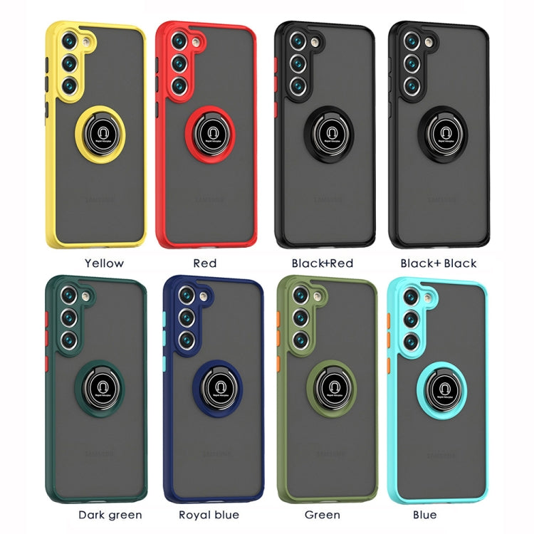 Q Shadow I Ring Kickstand Custodia per telefono ibrida per PC e TPU, For Samsung Galaxy S23 5G, For Samsung Galaxy S23+ 5G