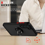 Q Shadow I Ring Kickstand Custodia per telefono ibrida per PC e TPU, For Samsung Galaxy S23 5G, For Samsung Galaxy S23+ 5G