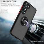 Q Shadow I Ring Kickstand Custodia per telefono ibrida per PC e TPU, For Samsung Galaxy S23 5G, For Samsung Galaxy S23+ 5G