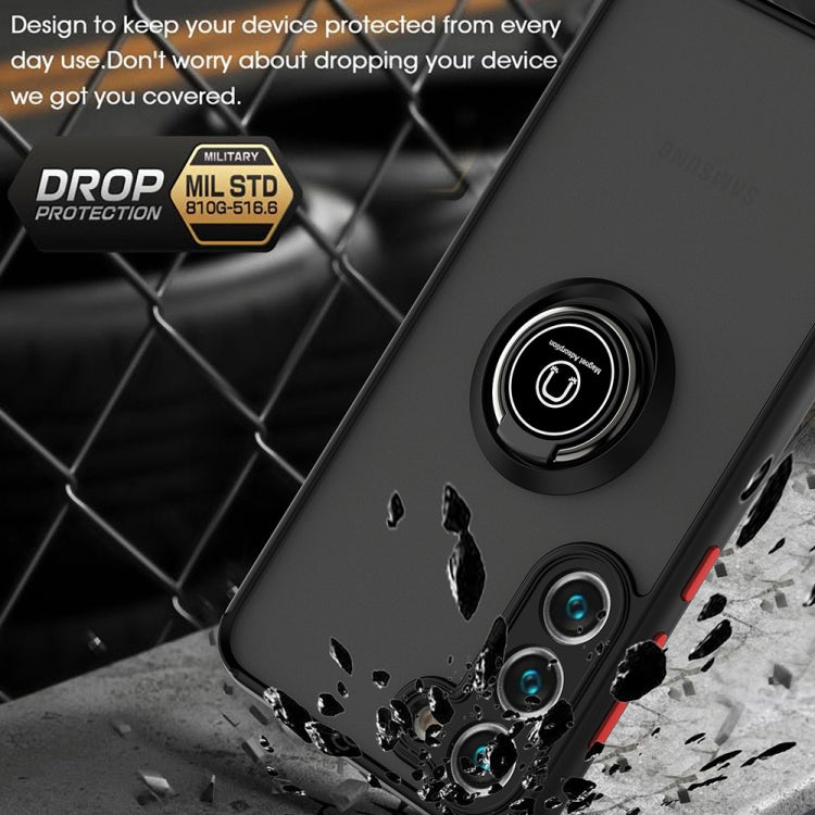 Q Shadow I Ring Kickstand Custodia per telefono ibrida per PC e TPU, For Samsung Galaxy S23 5G, For Samsung Galaxy S23+ 5G