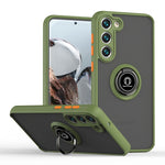 Q Shadow I Ring Kickstand Custodia per telefono ibrida per PC e TPU, For Samsung Galaxy S23 5G, For Samsung Galaxy S23+ 5G