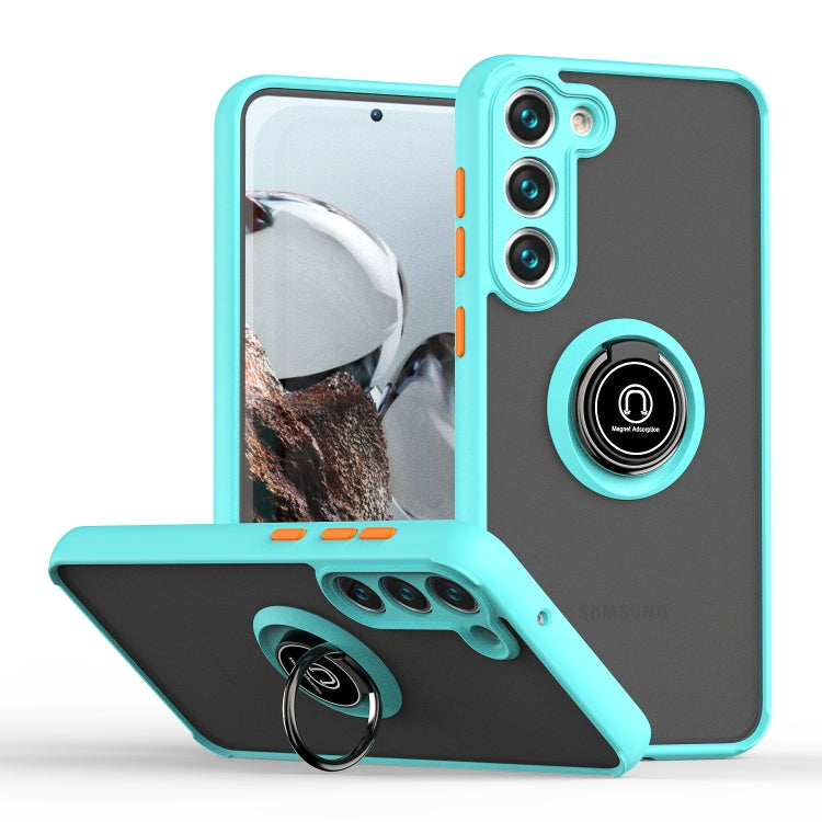 Q Shadow I Ring Kickstand Custodia per telefono ibrida per PC e TPU, For Samsung Galaxy S23 5G, For Samsung Galaxy S23+ 5G