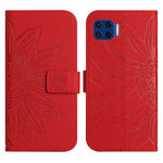 Skin Feel Custodia per cellulare in pelle con motivo a fiori di sole con cordino, For Motorola Moto G 5G Plus, For Motorola Moto G Play 2021