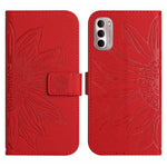 Skin Feel Custodia per cellulare in pelle con motivo a fiori di sole con cordino, For Motorola Moto G Stylus 5G 2022, For Motorola Moto G Stylus 2022 4G