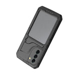 Custodia per telefono in metallo + silicone con protezione per lo schermo, For Samsung Galaxy S22 5G, For Samsung Galaxy S22+ 5G, For Samsung Galaxy S22 Ultra 5G