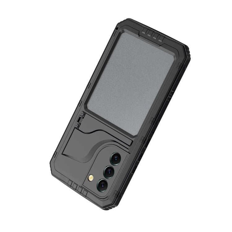 Custodia per telefono in metallo + silicone con protezione per lo schermo, For Samsung Galaxy S22 5G, For Samsung Galaxy S22+ 5G, For Samsung Galaxy S22 Ultra 5G