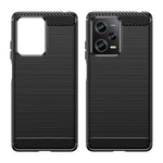 Custodia in TPU in fibra di carbonio con trama spazzolata, For Xiaomi Redmi Note 12 Pro 5G China