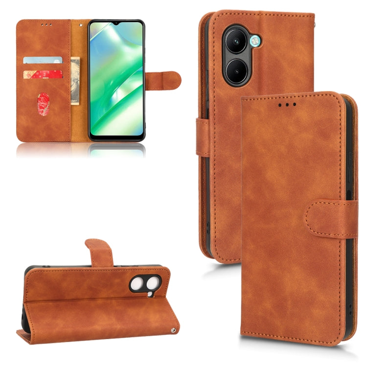 Custodia per telefono in pelle con vibrazione magnetica Skin Feel, For Realme C33, For vivo V25 5G / V25e / X80 Lite, For Blackview BV7100, For Nokia G60