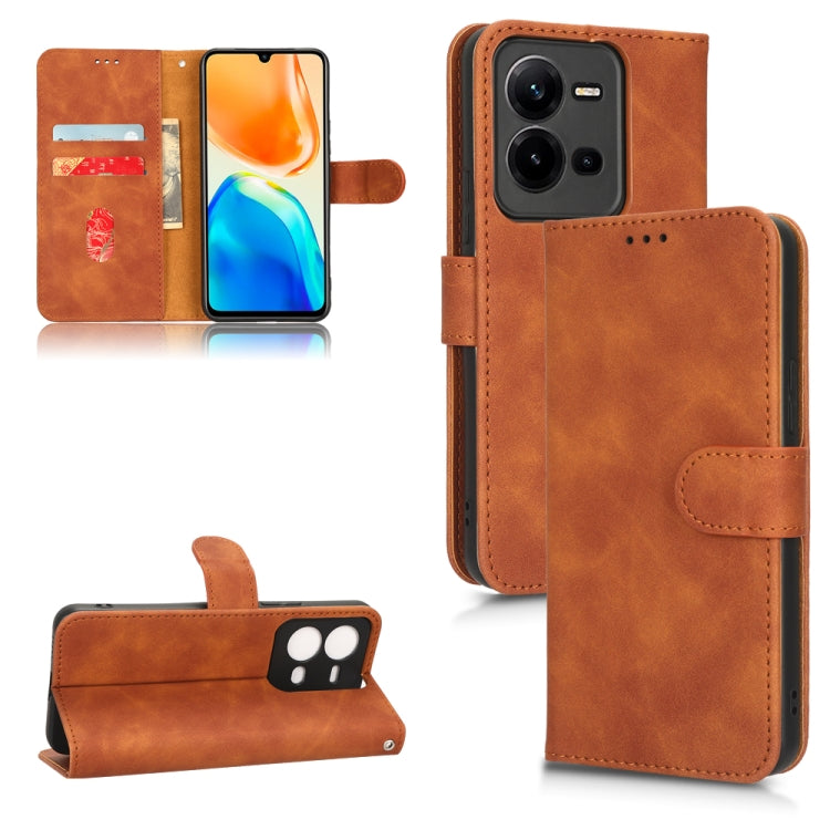 Custodia per telefono in pelle con vibrazione magnetica Skin Feel, For Realme C33, For vivo V25 5G / V25e / X80 Lite, For Blackview BV7100, For Nokia G60