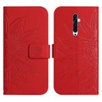 Skin Feel Custodia per cellulare in pelle con motivo a fiori di sole con cordino, For OPPO Reno2 Z/Reno2 F, For OPPO Reno3 Pro 5G/Find X2 Neo