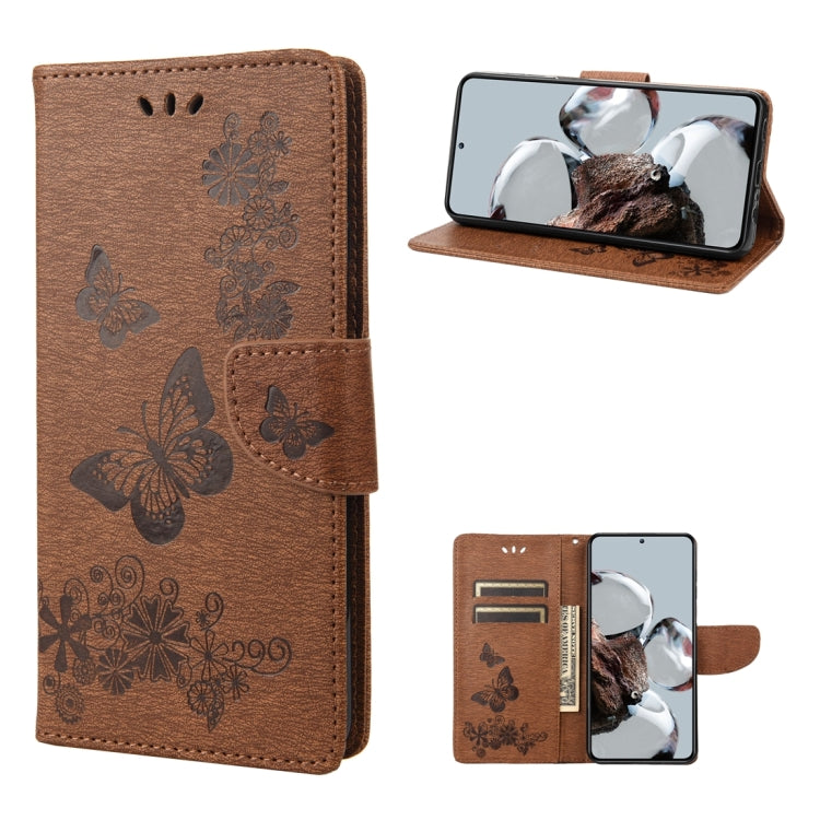 Custodia per cellulare in pelle flip orizzontale goffrata farfalla, For Samsung Galaxy A14 5G, For Xiaomi 12T / 12T Pro / Redmi K50 Ultra, For Google Pixel 7 5G