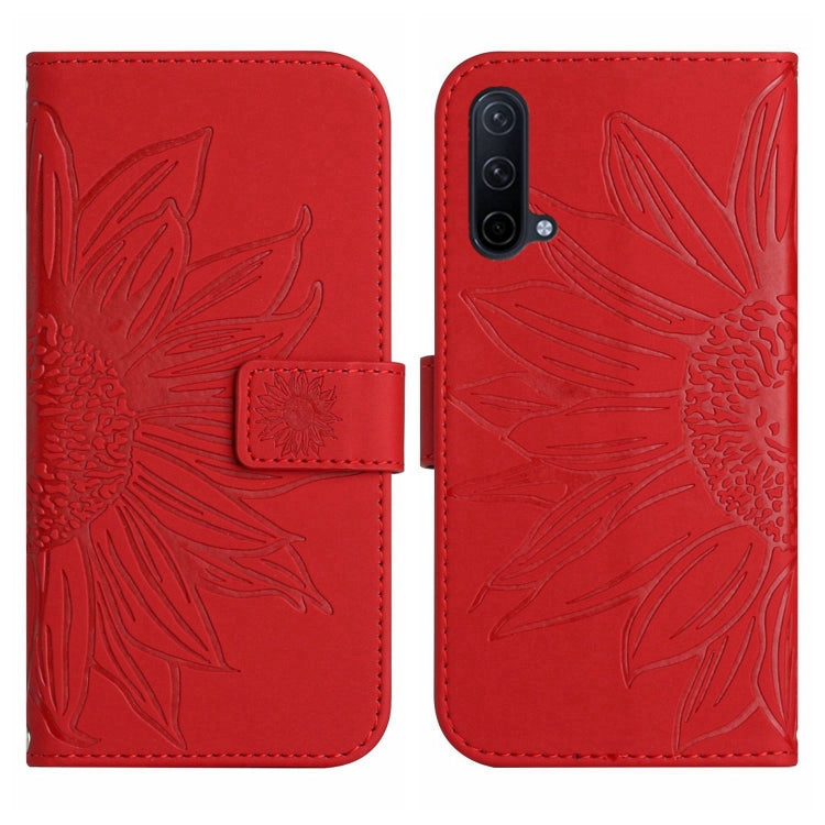 Skin Feel Custodia per cellulare in pelle con motivo a fiori di sole con cordino, For OnePlus Nord CE 2 5G, For OnePlus Nord CE 2 Lite/Realme 9 Pro 5G